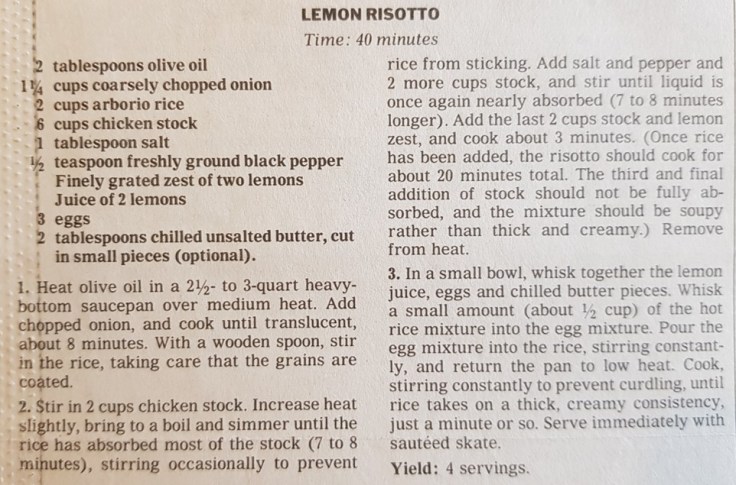 Lemon Risotto
