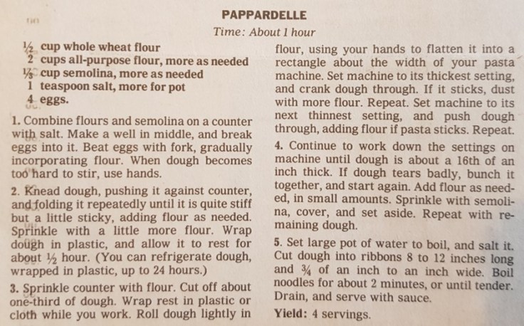 Pappardelle